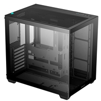 DeepCool CG530 Dual-Chamber Mid Tower Case, Tempered Glass Panels, Advanced Cooling Support, Exceptional Cable Management, Black - Image 2