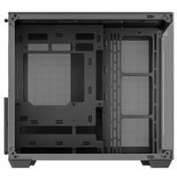 DeepCool CG530 Dual-Chamber Mid Tower Case, Tempered Glass Panels, Advanced Cooling Support, Exceptional Cable Management, Black - Image 6
