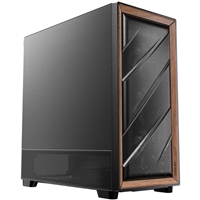 Antec FLUX SE Mid Tower Gaming Case, 1 x USB Type-C / 2 x USB 3.0, Metal Mesh with Walnu tWood Accents, 3 x Pre-Installed High-performance PWM Fans, E-ATX (=330mm), ATX, Micro-ATX, ITX Compatible - Image 2