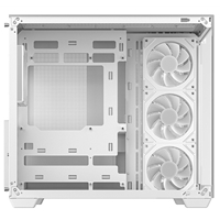 DeepCool CG530 4F Mid-Tower Case with Tempered Glass Panels, 4 Pre-Installed ARGB Fans, and Optimal Airflow Support, White - Image 6