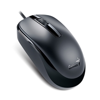 Genius DX-120 Wired USB Type-C Plug and Play Mouse, 1200 DPI Optical Tracking, 3 Button with Scroll Wheel, Ambidextrous Design with 1.5m Cable, Black - Image 3
