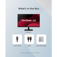 Viewsonic VA270-H 27-Inch Full HD IPS Monitor, 1920x1080 resolution, 100Hz, Freesync, HDMI, VGA, 1ms, VESA - Image 4