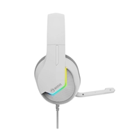 Marvo Scorpion H8618 Tactic 40 USB 2.0 Wired Gaming RGB Headset (White) - Image 3