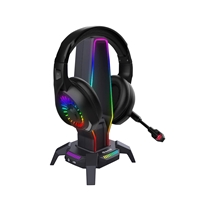 Marvo Scorpion HZ-10 Kobe 30 USB RGB Gaming Headset Stand and Hub (Black) - Image 2