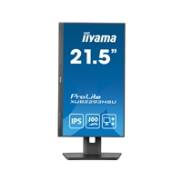 iiyama PROLITE XUB2293HSU-B7 22 inch IPS Monitor, Full HD, 1ms, USB Hub, HDMI, DisplayPort, Freesync, 100Hz, Speakers, Black, Internal PSU, VESA, Height Adjustable, Pivot - Image 2