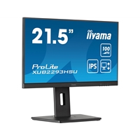iiyama PROLITE XUB2293HSU-B7 22 inch IPS Monitor, Full HD, 1ms, USB Hub, HDMI, DisplayPort, Freesync, 100Hz, Speakers, Black, Internal PSU, VESA, Height Adjustable, Pivot - Image 3