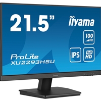 iiyama PROLITE XU2293HSU-B7 22 inch IPS Monitor, Full HD, 1ms, USB Hubx2, HDMI, DisplayPort, Freesync, 100Hz, Speakers, Black, ACR, Internal PSU, VESA - Image 2