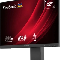 Viewsonic VG Series VG2208A LED Monitor 22 Inch With USB Hub, 1920 x 1080, Full HD Black, 100Hz, 5ms, HDMI, DisplayPort, Height-Adjustable - Image 2