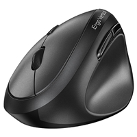 Genius Ergo 8350S Wireless Ergonomic Vertical Mouse, Blutooth & 2.4 GHz, Adjustable DPI levels up to 2400 DPI, 5 Button with Scroll Wheel, Dark Grey - Image 2