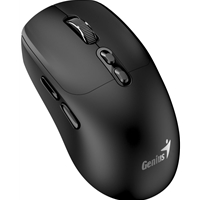 Genius AI Copilot Wireless Bluetooth Silent Mouse, Blutooth & 2.4 GHz, Adjustable DPI levels up to 16000 DPI, 7 Button with Scroll Wheel, Black - Image 2