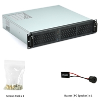 Codegen 2U400 Rackmount Server Case, 1 x USB 3.0 / 1 x USB 2.0, 380 MM Deep, 3 x 80 mm PWM Hydraulic Bearing, Micro ATX, Mini ITX Compatible - Image 6