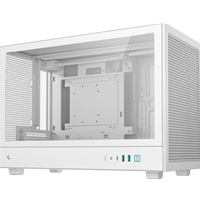 DeepCool CH260 White Micro-ATX Case, High-Airflow Compact PC Case with Tempered Glass Panel, USB-C Port, Supports 360mm Radiator, ATX PSU, Black - Image 4