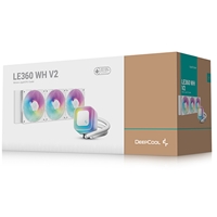 DeepCool LE360 V2 White 360mm Liquid CPU Cooler, Triple 120mm ARGB Fans, Anti-Leak Tech, Quiet High-Performance Pump, Compatible with Intel & AMD Sockets - Image 6