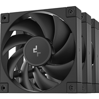 DeepCool FD12 120mm Case Fan 3-Pack, PWM Control, High Airflow, Low Noise, Hydro Bearing, Black, Anti-Vibration Pads, 4-Pin Connector - Image 2