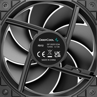 DeepCool FD12 120mm Case Fan 3-Pack, PWM Control, High Airflow, Low Noise, Hydro Bearing, Black, Anti-Vibration Pads, 4-Pin Connector - Image 3