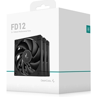 DeepCool FD12 120mm Case Fan 3-Pack, PWM Control, High Airflow, Low Noise, Hydro Bearing, Black, Anti-Vibration Pads, 4-Pin Connector - Image 5