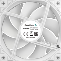 DeepCool FD12 120mm Case Fan 3-Pack, PWM Control, High Airflow, Low Noise, Hydro Bearing, White, Anti-Vibration Pads, 4-Pin Connector - Image 4