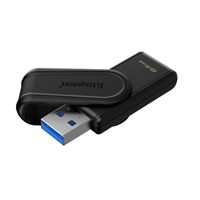 Kingston DataTraveler Exodia S DTXS/64GB USB Flash Drive, 64GB, USB 3.2, Black, Swivel Cap Design - Image 2