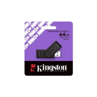 Kingston DataTraveler Exodia S DTXS/64GB USB Flash Drive, 64GB, USB 3.2, Black, Swivel Cap Design - Image 3