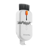 ColorWay CW-1111 10-in-1 Electronics Cleaning Kit Designed For Safely Cleaning Headphones, Keyboards, Screens and Cameras. Includes A Retractable Brush, Flocked Sponge, Microfiber Wipes, Screen Cleaner Spray, Key Remover, In A Compact Case Featuring A Pho - Image 2