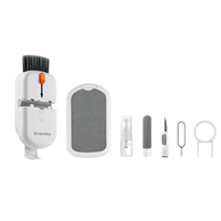 ColorWay CW-1111 10-in-1 Electronics Cleaning Kit Designed For Safely Cleaning Headphones, Keyboards, Screens and Cameras. Includes A Retractable Brush, Flocked Sponge, Microfiber Wipes, Screen Cleaner Spray, Key Remover, In A Compact Case Featuring A Pho - Image 3