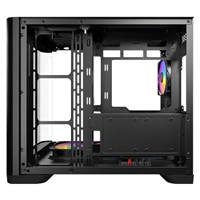 Antec Constellation C5 Curve Gaming Case, 1 x USB Type-C / 2 x USB 3.0, Tempered Glass Front and Side Window Panels, Dual Chamber Design, 4 x Pre-Installed ARGB LED Fans, Micro-ATX, ITX Compatible - Image 3