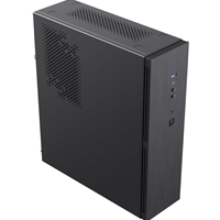 CiT S8i SFF Micro-ATX PC Case - 8.3L Compact Desktop Chassis, Brushed Front, 1 x 80mm Fan, 2 x USB 3.0, TFX PSU Support, Black - Image 2