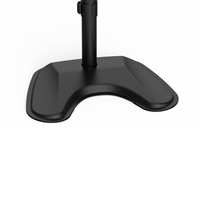 GameMax Dual Monitor Arm Stand LCD Desk Mount Freestanding For Two 13 Inch To 27 Inch Monitors, VESA Dimensions Of 75x75 mm or 100x100 mm, 180 Degrees Swivel, Black - Image 4