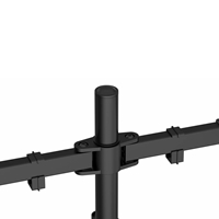 GameMax Dual Monitor Arm Stand LCD Desk Mount Freestanding For Two 13 Inch To 27 Inch Monitors, VESA Dimensions Of 75x75 mm or 100x100 mm, 180 Degrees Swivel, Black - Image 6
