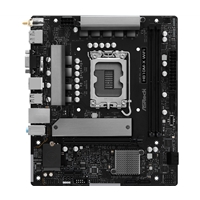 ASRock H810M-X WIFI Intel 1851 Socket Motherboard, Micro-ATX, 2x DDR5 DIMM Slots, 1x M.2 Socket, 2.5GbE LAN, Wi-Fi 5, 1x HDMI Port / 1x DisplayPort - Image 2