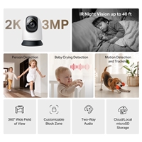 Mercusys MC210 Pan/Tilt Home Security Wi-Fi Camera - Image 2