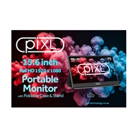piXL PM156C 15.6 Inch 60Hz Full HD IPS Widescreen Portable Monitor with USB-C, Mini HDMI & Speakers with Foldable Case & Stand - Image 5