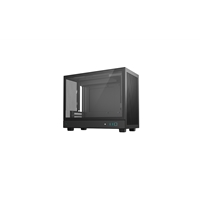 DeepCool CH160 PLUS Micro-ATX Mini Tower PC Case, Tempered Glass, High-Airflow Mesh Design, USB-C & USB 3.0 Front I/O, Supports ATX PSU & 305mm GPU, Black - Image 3