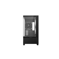 DeepCool CG380 3F Micro-ATX Gaming Case Black Panoramic Tempered Glass Side Panel, Mesh Airflow Front, 3 Pre-Installed ARGB Fans, USB-C & USB-A Front I/O, Spacious SFF/mATX/ITX Build Support - Image 3