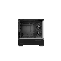 DeepCool CG380 3F Micro-ATX Gaming Case Black Panoramic Tempered Glass Side Panel, Mesh Airflow Front, 3 Pre-Installed ARGB Fans, USB-C & USB-A Front I/O, Spacious SFF/mATX/ITX Build Support - Image 4