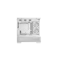 DeepCool CG380 3F Micro-ATX Gaming Case White Panoramic Tempered Glass Side Panel, Mesh Airflow Front, 3 Pre-Installed ARGB Fans, USB-C & USB-A Front I/O, Spacious SFF/mATX/ITX Build Support - Image 4