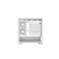 DeepCool CG380 3F Micro-ATX Gaming Case White Panoramic Tempered Glass Side Panel, Mesh Airflow Front, 3 Pre-Installed ARGB Fans, USB-C & USB-A Front I/O, Spacious SFF/mATX/ITX Build Support - Image 5