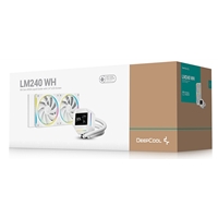 DeepCool LM240 White Liquid CPU Cooler with 2.4" IPS Display, 240mm AIO, Dual 120mm ARGB Fans, Anti-Leak Technology, PWM Pump, Intel LGA 1851/1700 & AMD AM5 Compatible, White - Image 6