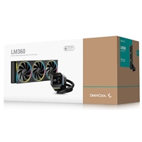 DeepCool LM360 Liquid CPU Cooler with 2.4" IPS Display, 360mm AIO, Triple 120mm ARGB Fans, Anti-Leak Technology, PWM Pump, Intel LGA 1851/1700 & AMD AM5 Compatible, Black - Image 6