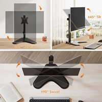 VonHaus Single Monitor Mount and Stand for 13-32 Inch Screens, VESA dimensions 75x75mm and 100x100mm - Image 5
