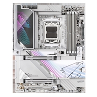 Gigabyte X870E AORUS MASTER X3D ICE AMD AM5 Socket Motherboard, ATX, 4x DDR5 Slots, 5x M.2 Sockets, Fitted I/O Shield, 10GbE LAN, Wi-Fi 7, 1x HDMI Port / 2x USB-C (USB4) - Image 2