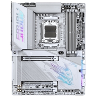 Gigabyte X870E AORUS PRO X3D ICE AMD AM5 Socket Motherboard, ATX, 4x DDR5 Slots, 4x M.2 Sockets, Fitted I/O Shield, 5GbE LAN, Wi-Fi 7, 1x HDMI Port / 2x USB-C (USB4) - Image 2