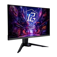 ASRock Phantom Gaming PGO27QFV 27 Inch QHD (2560 x 1440) Flat QD-OLED Gaming Monitor, 360Hz 0.03ms (GTG) Response Time, 2 x HDMI 2.1; 1 x DisplayPort 1.4, 1 x Type-C (DP Alt Mode / PD 15W), Height, Swivel, Tilt Adjustment, Integrated Wi-Fi Antenna - Image 2