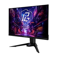 ASRock Phantom Gaming PGO27QFV 27 Inch QHD (2560 x 1440) Flat QD-OLED Gaming Monitor, 360Hz 0.03ms (GTG) Response Time, 2 x HDMI 2.1; 1 x DisplayPort 1.4, 1 x Type-C (DP Alt Mode / PD 15W), Height, Swivel, Tilt Adjustment, Integrated Wi-Fi Antenna - Image 3