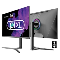 piXL CM27G7 27 Inch 100Hz QHD IPS Gaming Monitor with AMD FreeSync & Nvidia G-Sync, 1ms Response Time, DisplayPort, HDMI, USB-A, VESA Mount, RGB Lighting, VESA Mount & Height Adjust - Image 3