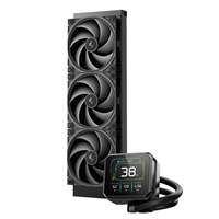 DeepCool Spartacus 360 AIO Liquid CPU Cooler, 360mm Radiator, 3 x 120mm PWM Fans, 3.4" LCD Display Pump, ARGB Lighting, Intel LGA1851/1700 & AMD AM5/AM4, Black - Image 2