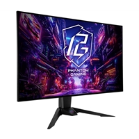 ASRock Phantom Gaming PGO32UFS 32 Inch 4K/ UHD (3840 x 2160) Flat WOLED Gaming Monitor, 240Hz 0.03ms (GTG) Response Time, 2 x HDMI 2.1; 1 x DisplayPort 1.4, 1 x Type-C (DP Alt Mode / PD 15W), Height, Swivel, Tilt Adjustment, Integrated Wi-Fi Antenna (Comp - Image 2
