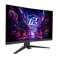 ASRock Phantom Gaming PG27FRS1A 27 Inch FHD (1920 x 1080) VA Curved (1500R) Gaming Monitor, 280Hz 1ms (MPRT) Response Time, 2 x HDMI 2.0, 1 x DisplayPort 1.4, Headphone Out, Tilt, Swivel Adjustment - Image 2