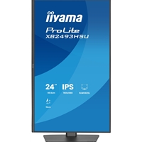 iiyama PROLITE XB2493HSU-B1 24 inch IPS Monitor, Full HD, 1ms, USB Hubx2, HDMI, DisplayPort, Freesync, 120Hz, Speakers, Black, ACR, Internal PSU, VESA, Height Adjustable - Image 3