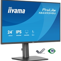 iiyama PROLITE XB2493HSU-B1 24 inch IPS Monitor, Full HD, 1ms, USB Hubx2, HDMI, DisplayPort, Freesync, 120Hz, Speakers, Black, ACR, Internal PSU, VESA, Height Adjustable - Image 4